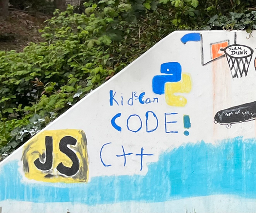 Kids can code! C++! JS!