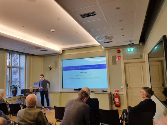 András Kovács presenting