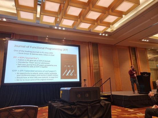 A slide of Journal of Functional Programming and its connection to ICFP